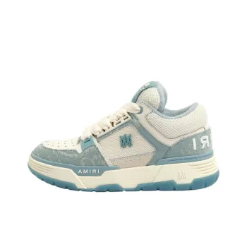 AMIRI MA 1 Bandana Low Top Skateboard Shoes Men's Blue White