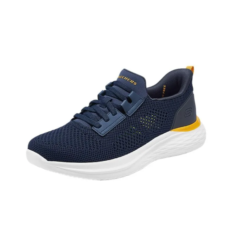 Skechers Anti Slip Wear Resistant Low Top Casual Shoes Men's Marine Blue-1