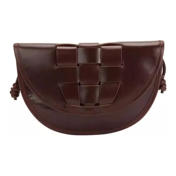 Hereu Cow Leather Crossbody Bag Shoulder Bag Small Size Women's Dark Brown-1