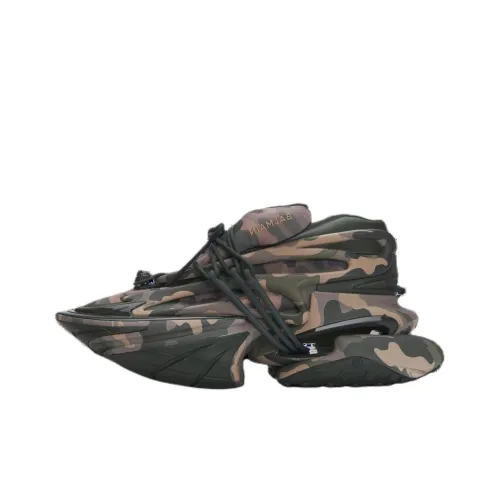 BALMAIN Unicorn Low Camouflage Print Trainers