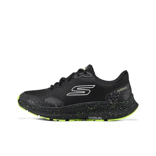 Skechers MEN'S GO Wear resistant And Lightweight Low Top Running Shoes Men's Black