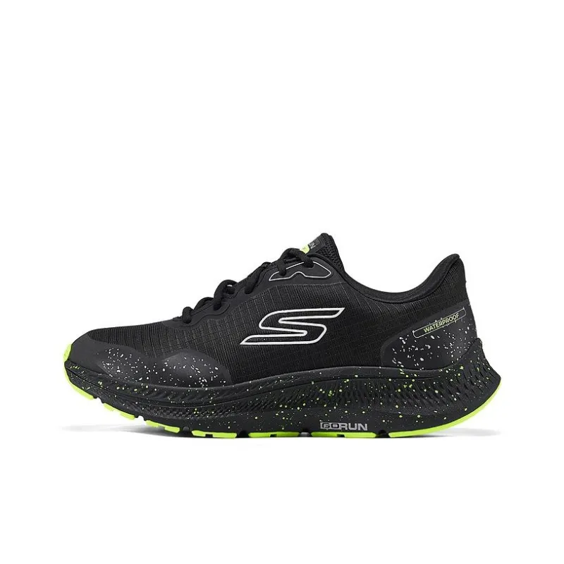 Skechers MEN'S GO Wear resistant And Lightweight Low Top Running Shoes Men's Black-0