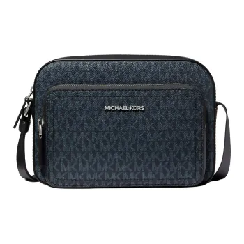 MICHAEL KORS MK Cooper Coated Canvas Shoulder Bag, Crossbody Bag Women's Dark Blue