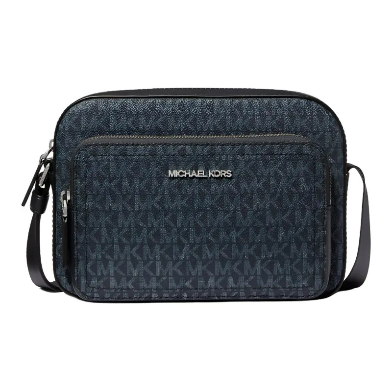 MICHAEL KORS MK Cooper Coated Canvas Crossbody Bags Women's Dark Blue-0