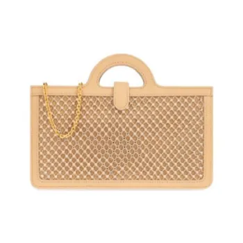 MARNI TROPICALIA Polyester Shoulder Bag Wallet Women's Light Brown