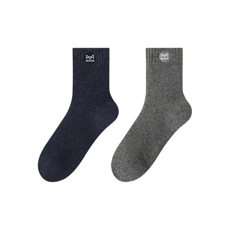 MIIOW Mid Calf Socks Unisex 2 Pack-2