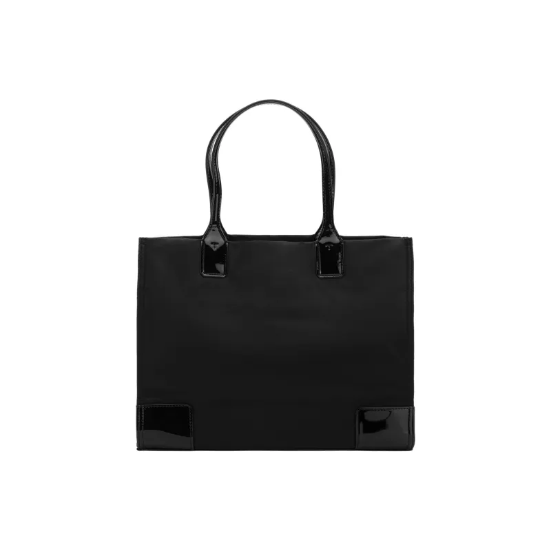 TORY BURCH Ella Patent Small Tote Black-2