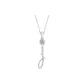 Plain Chain+Pendant+Crystal+Letter J
