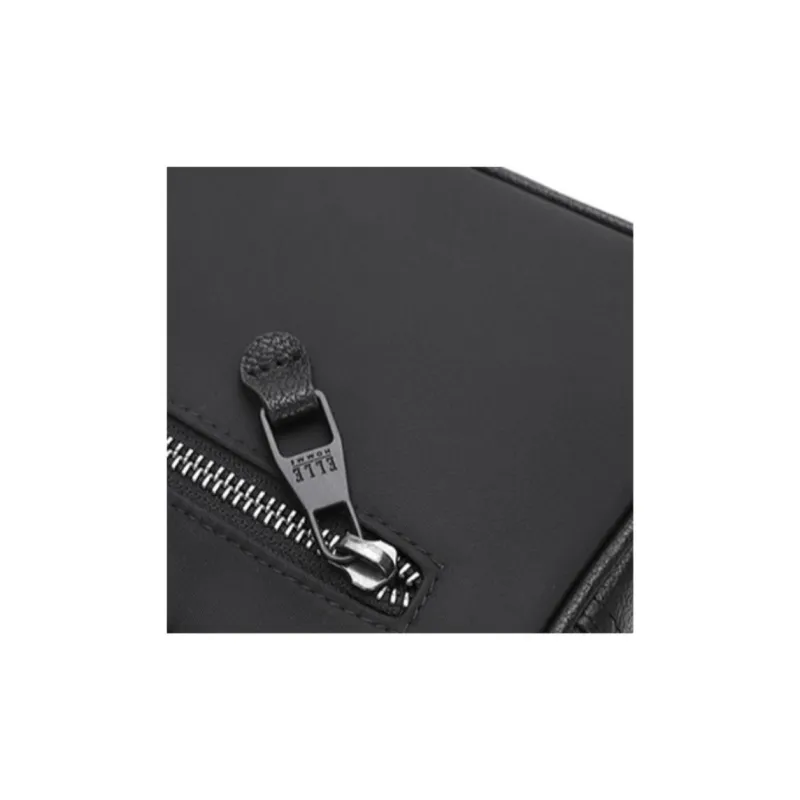 ELLE HOMME Cow Leather Shoulder Bag Crossbody Bag Regular Men's Black-4