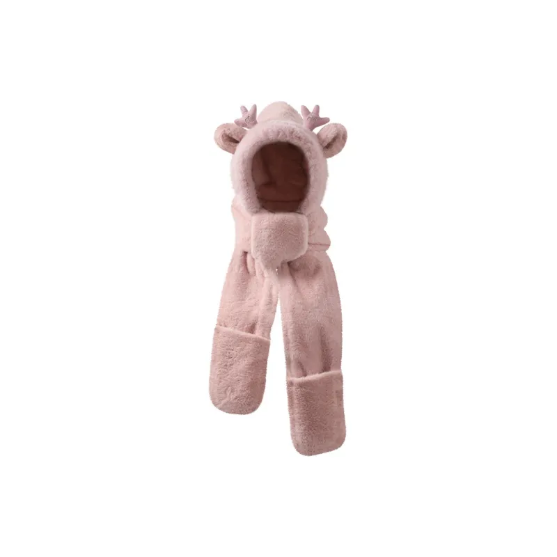 NANJIREN Thickened Hoods & Plush Hats Women's-5