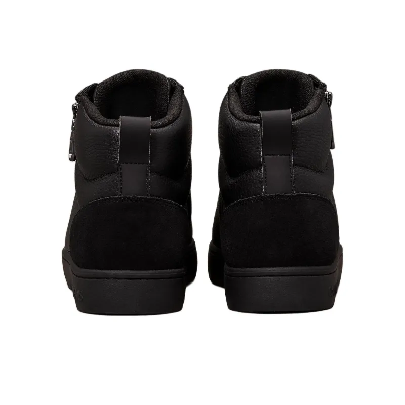 CKJ CALVIN KLEIN JEANS High Top Skateboard Shoes Men's Black-4
