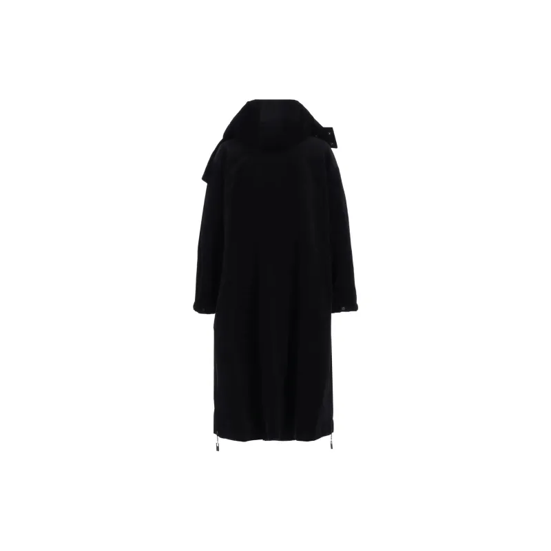 Yohji Yamamoto Hooded Trench Coat-2