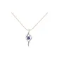 Angel's Arrow Necklace[Box Chain]Purple Zircon