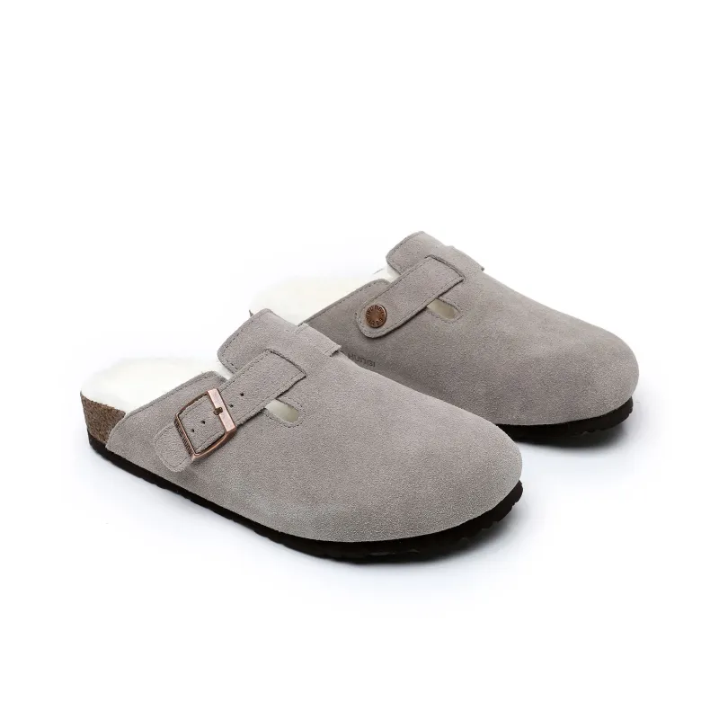 EBLIS HUNGI Cork Sole Slip-Resistant Abrasion-Resistant Wrap-toe Slippers Unisex-32