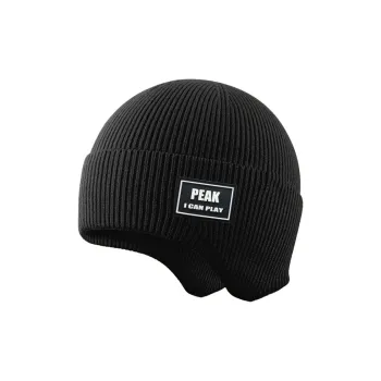 PEAK Polyester Beanies Unisex Black/Gray
