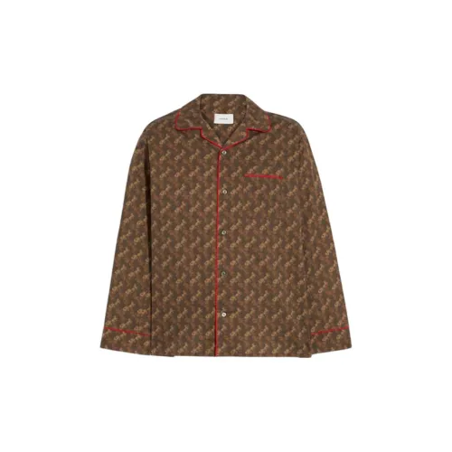 COACH SS23 Pajama Tops Men's Umber
