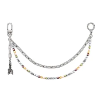 LOUIS VUITTON Pearls Chain Belt And Bag Charm