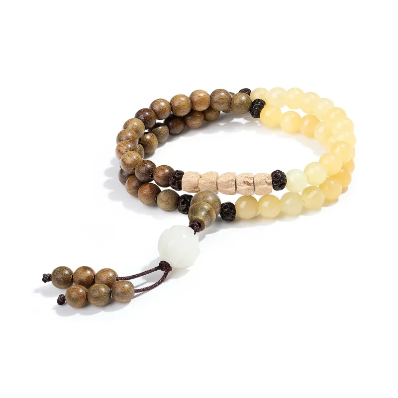 PUTUOSHANWENCHUANG Barbie Sandalwood Bracelets Unisex-6