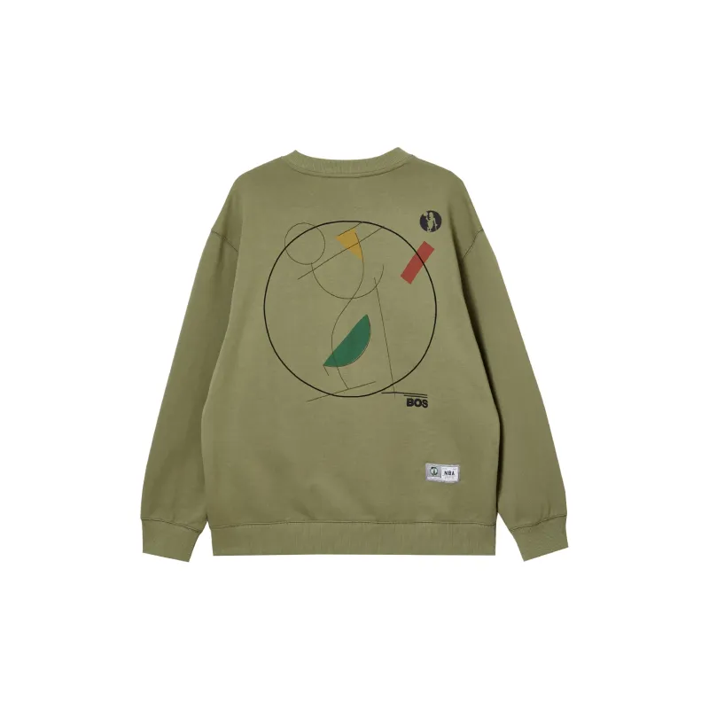 JACK JONES· x NBA JACK&JONESxNBA Sweatshirt Men's Oil Green-1