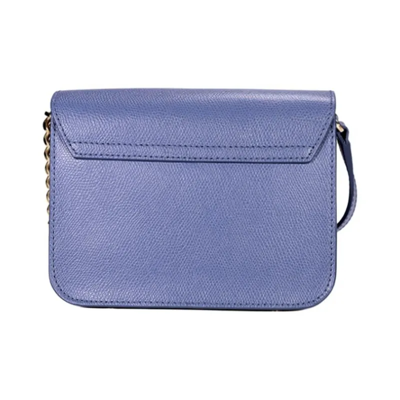 Furla Cow Leather Chain Bag Small Square Bag Shoulder Bag Crossbody Bag Women's Blue-1