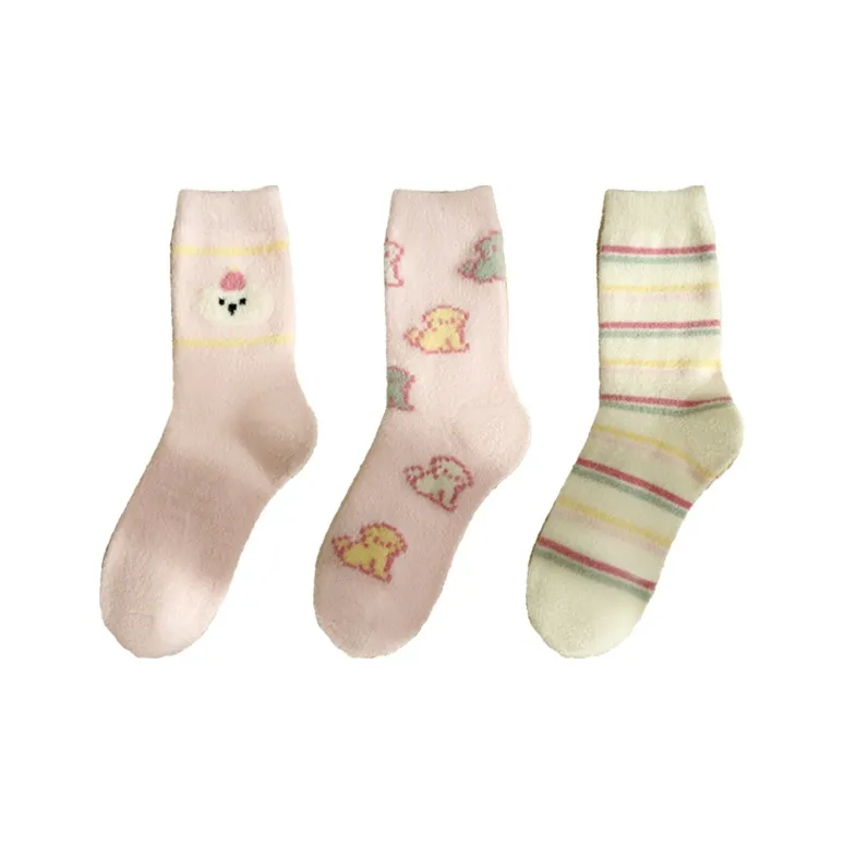 Moremoli Mid Calf Socks Women's 3 Pack-3