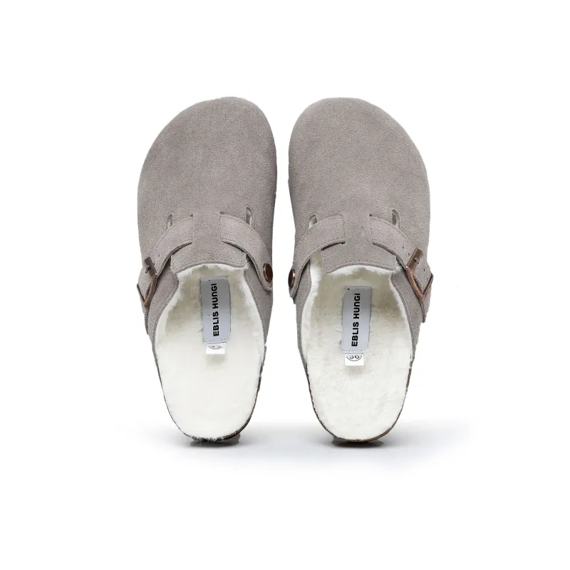 EBLIS HUNGI Cork Sole Slip-Resistant Abrasion-Resistant Wrap-toe Slippers Unisex-31