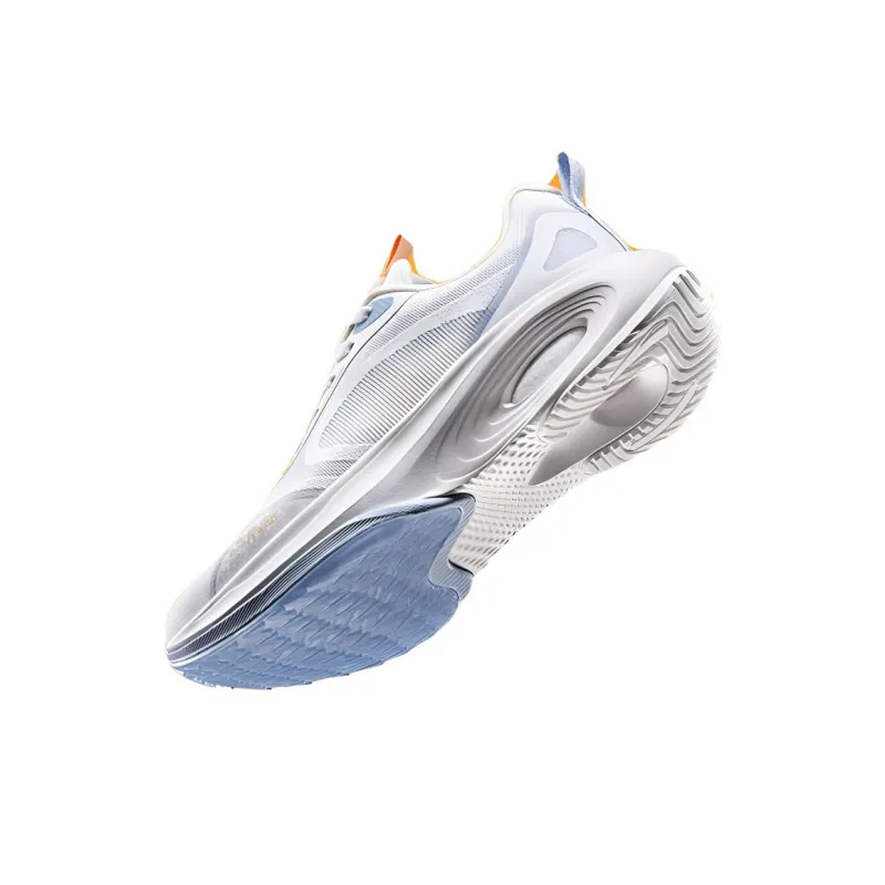 Anta Spirit Arc Slip Resistant Low Top Running Shoes Women's White Blue-2