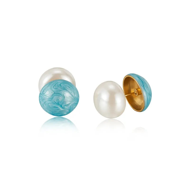 VAN GOGH Stainless Steel Stud Earrings Women's-0