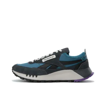 Reebok CL LEGACY W+ Anti Slip And Wear Resistant Height Increasing Low Top Running Shoes Unisex Black Blue