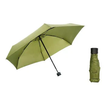 TIANWEI UMBRELLA Super Light Five Fold Umbrella Plaid Pocket Umbrella Creative Compact Manual Umbrella