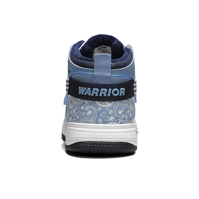 WARRIOR Skateboard Shoes Unisex High Top Gray/Blue-24