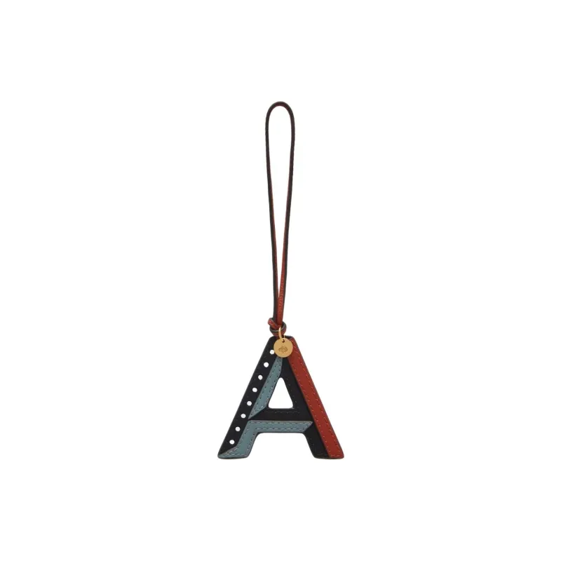 Mulberry Calfskin Charm Bag Accessory Women's Black & Blue & Red-0
