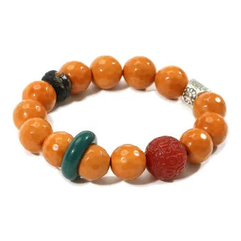 LIBALU Monkey Head Walnut Bracelets Unisex