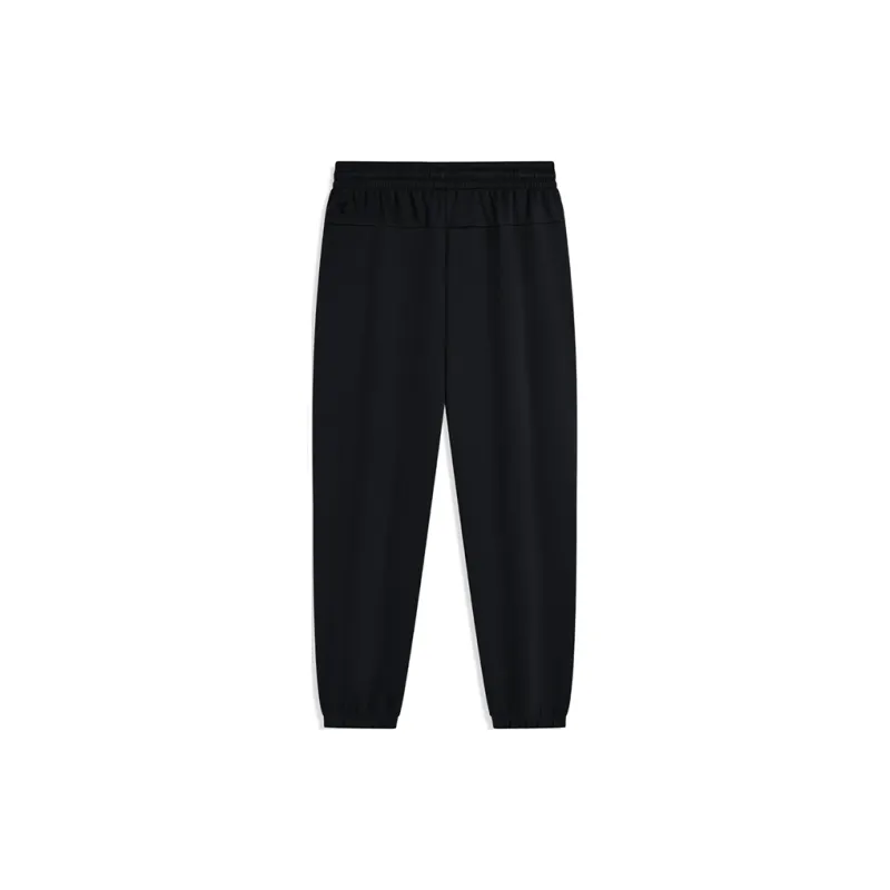 XTEP Knitted Sports Pants Men's Jet Black-1