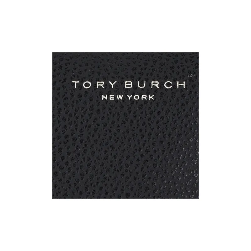 TORY BURCH Perry Leather Tote Bag, Shopping Bag, Shoulder Bag, Crossbody Bag, Handbag Trumpets Women's Black-4