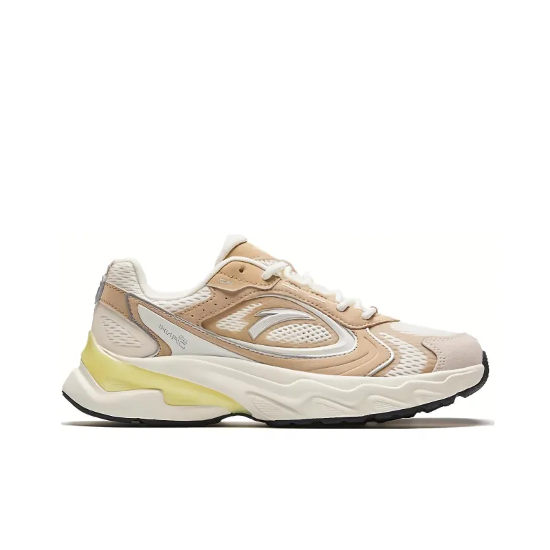 Anta Millennium 7 Cushioning Wear-Resistant Low-Top Casual Shoes Women's White Brown-1