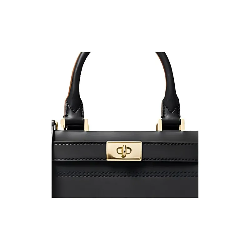 MICHAEL KORS Tatiana Cow Leather Handbag Shoulder Bag Crossbody Bag Medium Size Women's Black-1