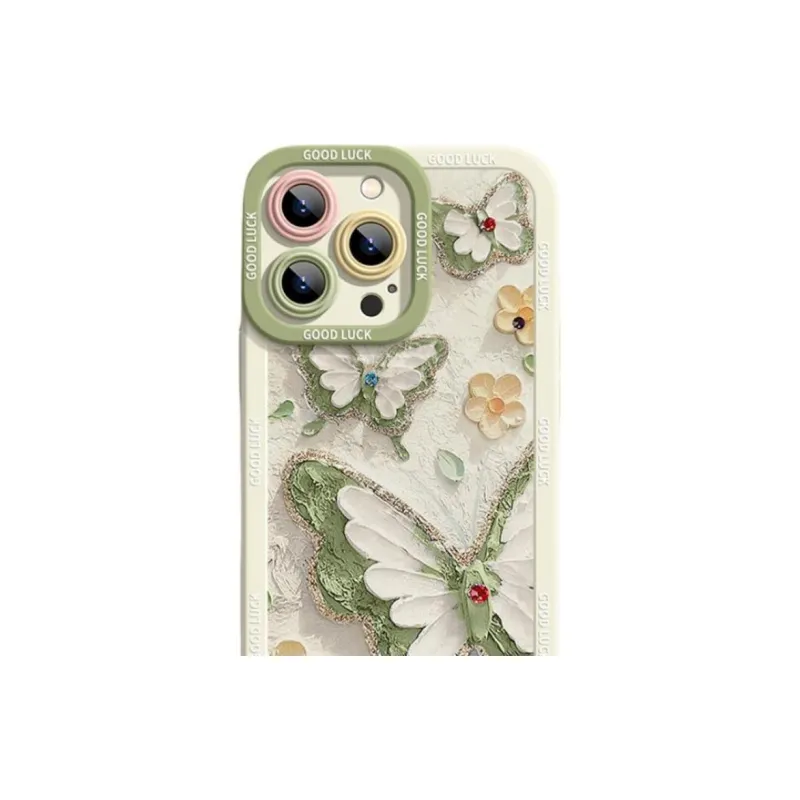 Wei Xin Silicone Material Eye Butterfly Phone Cases Compatible With IPhone 16/15 Pro Max/Apple 13/14 Pro/Max-1