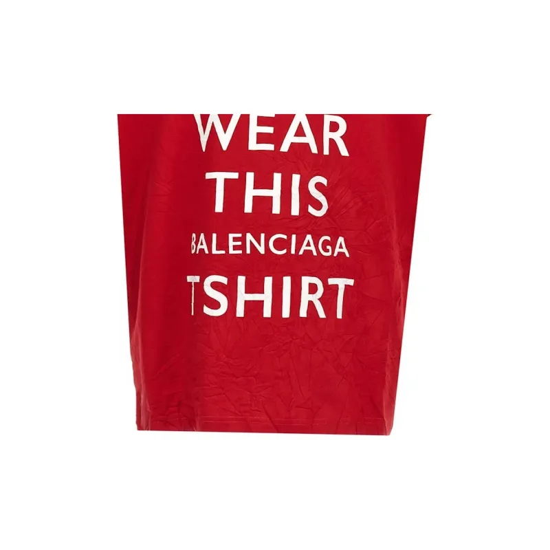 Balenciaga Logo Printed Crewneck T Shirt-10