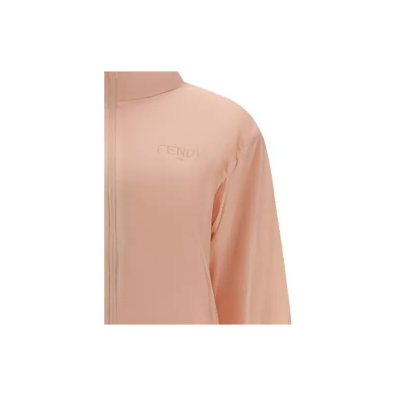 FENDI High Neck Bag Detailed Windbreaker-3