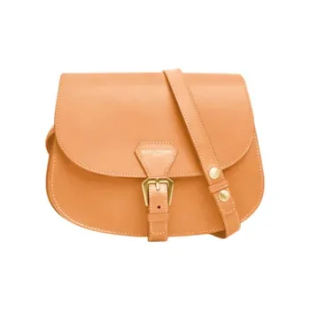 INES DE LA FRESSANGE Cow Leather Crossbody Bag, Shoulder Bag Women's Camel