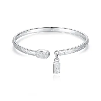 KINGFOCUS Sterling Silver Bangles Women's