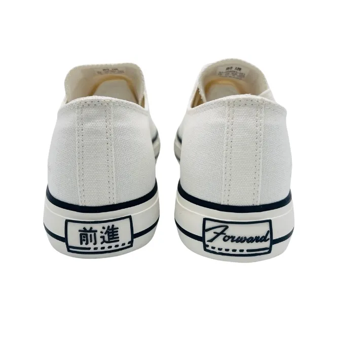 QIANJIN Low Top Canvas Shoes Men's Ecru-5