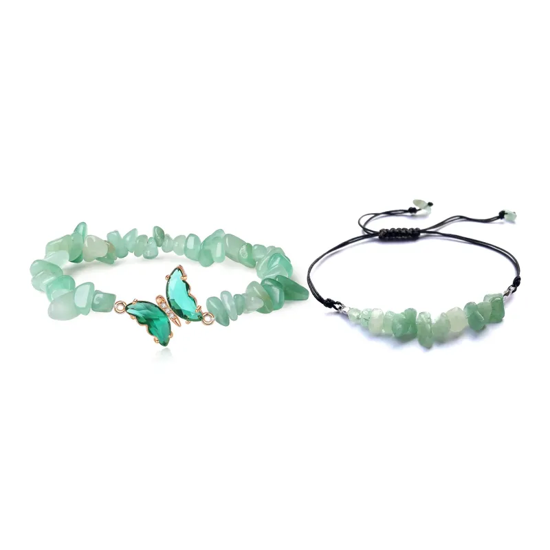 Welcome To The Treasure Aventurine Bracelets Unisex-3