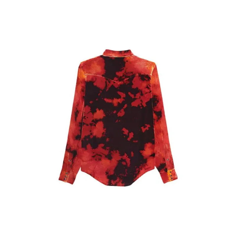 SAINT LAURENT Shirts Men Burgundy-1
