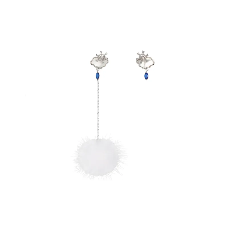 ZEGL 925 Silver Needles Earrings Women's-0