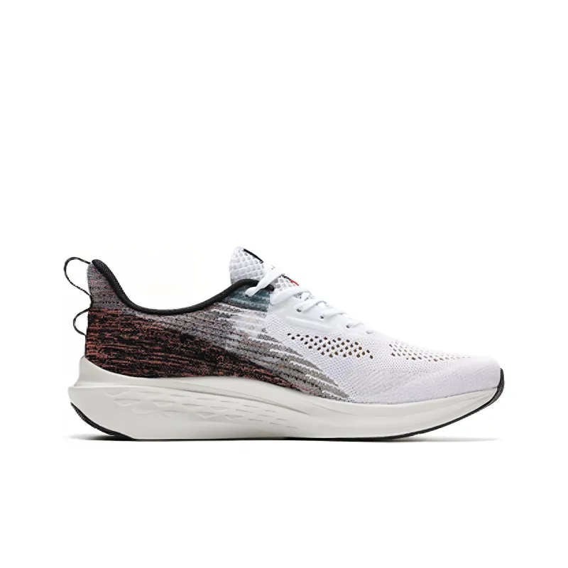 361° FlyFish 1 Cushioning Anti Slip And Wear Resistant Low Top Running Shoes Men's White Orange Black-1