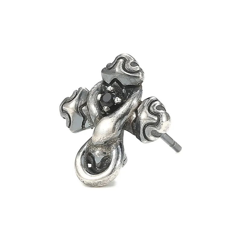 Ruibeila 925 Sterling Silver Stud Earrings Men's-0