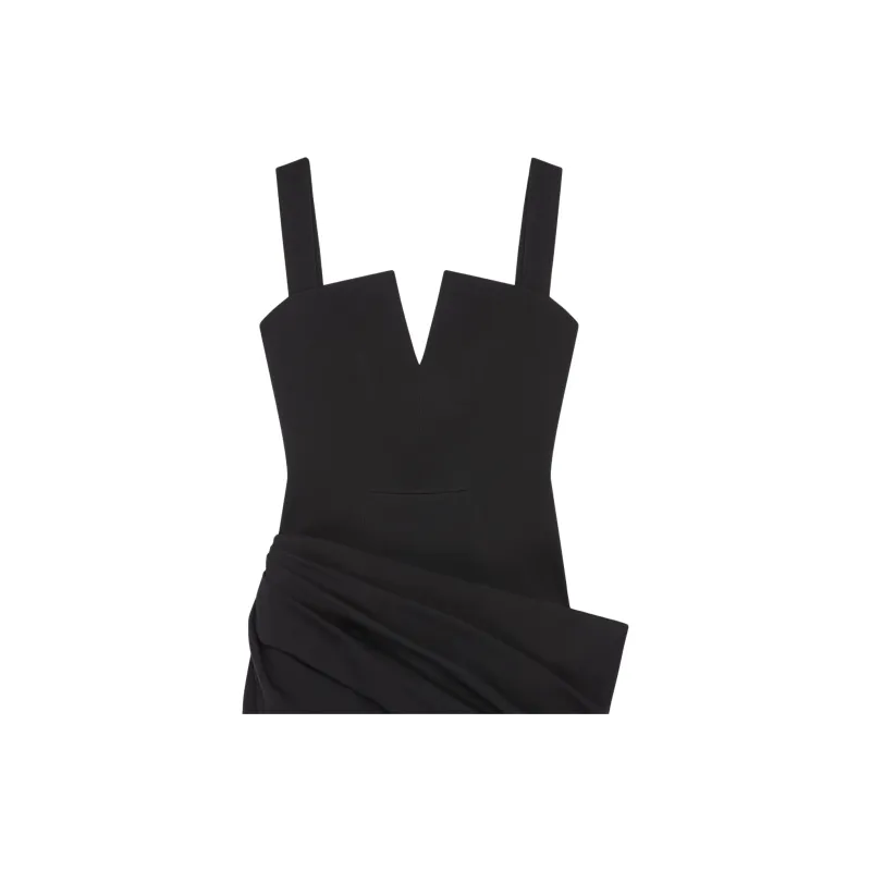 Givenchy V Neck Draped Dress-9