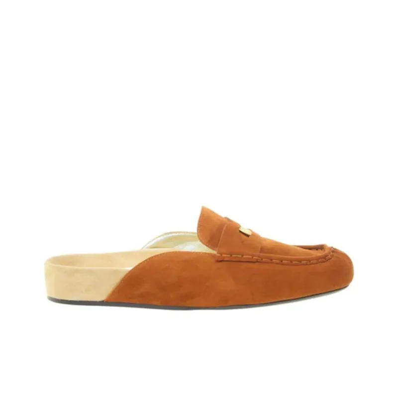 INES DE LA FRESSANGE Closed Toe Slippers Women's Brown-1
